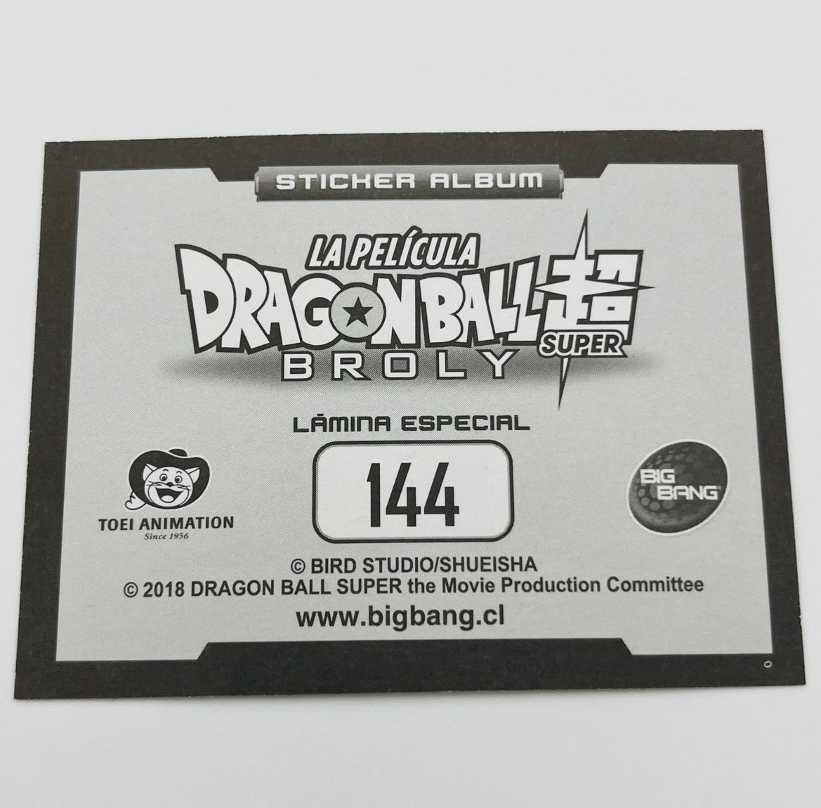 Holograma Broly N°144 - Dragon Ball Súper