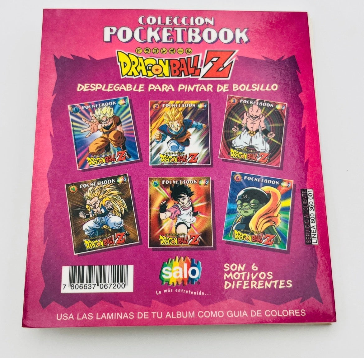 Libro de pintar Dragon Ball año 2000 - Majin Boo